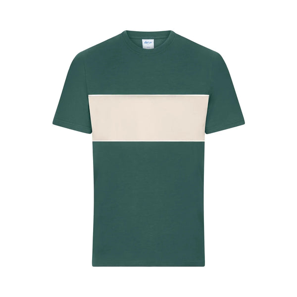 T-shirt Colour-block Unisex verde / XXS - personalizzabile con logo