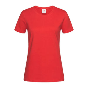 T-shirt Comfort-t 185 Women rosso / S - personalizzabile con logo