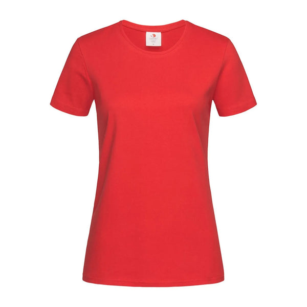T-shirt Comfort-t 185 Women rosso / S - personalizzabile con logo