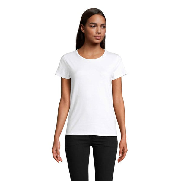 T-Shirt Crusader Donna 150 Bianco / S - personalizzabile con logo