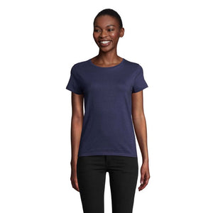 T-Shirt Crusader Donna 150 blu navy / S - personalizzabile con logo