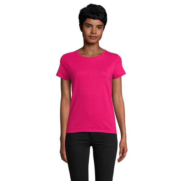 T-Shirt Crusader Donna 150 fucsia / S - personalizzabile con logo
