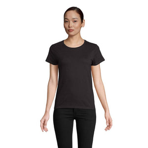 T-Shirt Crusader Donna 150 nero / S - personalizzabile con logo