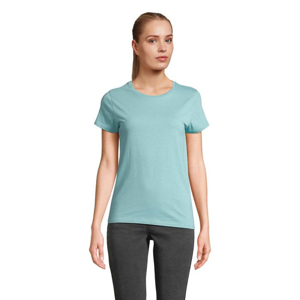 T-Shirt Crusader Donna 150 Pool Blue / S - personalizzabile con logo
