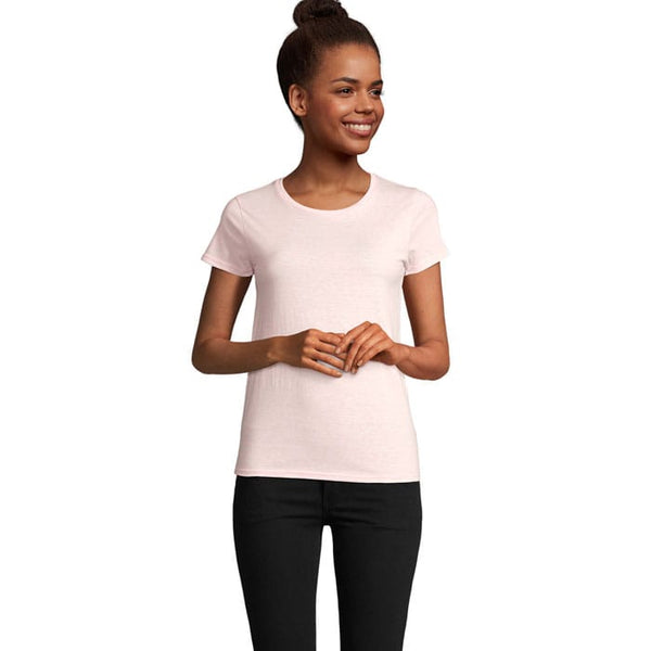 T-Shirt Crusader Donna 150 Rosa Melange / S - personalizzabile con logo