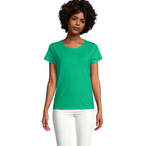 T-Shirt Crusader Donna 150 Verde Foglia / S - personalizzabile con logo