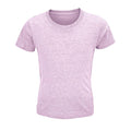 T-Shirt Crusader Kids  150G Rosa Melange / M - personalizzabile con logo