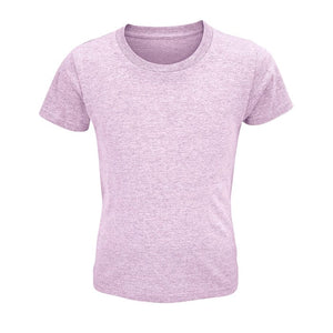 T-Shirt Crusader Kids  150G Rosa Melange / M - personalizzabile con logo