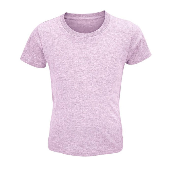 T-Shirt Crusader Kids  150G Rosa Melange / M - personalizzabile con logo