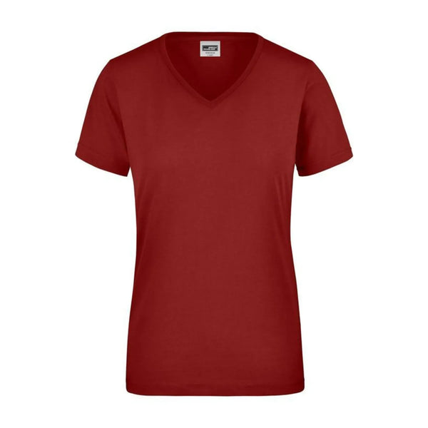T-shirt Da Lavoro Donna bordeaux / XS - personalizzabile con logo