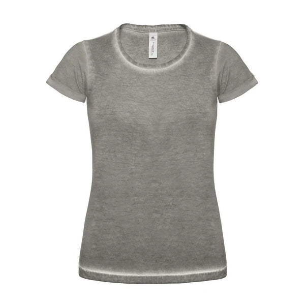 T-shirt Dnm Plug In Donna grigio / XS - personalizzabile con logo