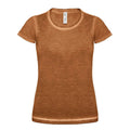 T-shirt Dnm Plug In Donna marrone / XS - personalizzabile con logo