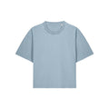 T Shirt Donna Boxy Garment Dyed Stella Nova Vintage grigio / XS - personalizzabile con logo
