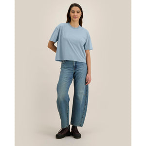 T Shirt Donna Boxy Garment Dyed Stella Nova Vintage - personalizzabile con logo