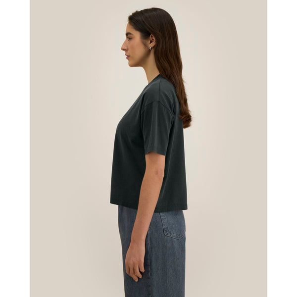 T Shirt Donna Boxy Garment Dyed Stella Nova Vintage - personalizzabile con logo