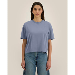 T Shirt Donna Boxy Garment Dyed Stella Nova Vintage - personalizzabile con logo