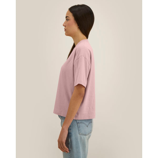 T Shirt Donna Boxy Garment Dyed Stella Nova Vintage - personalizzabile con logo
