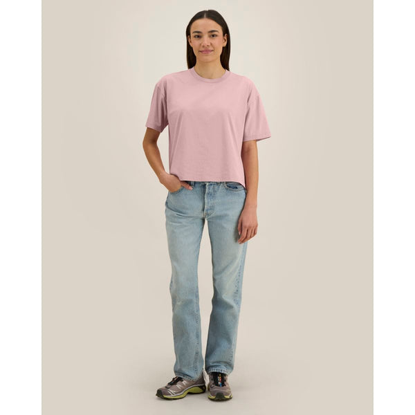 T Shirt Donna Boxy Garment Dyed Stella Nova Vintage - personalizzabile con logo