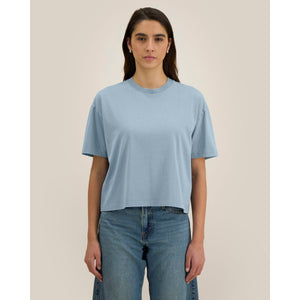 T Shirt Donna Boxy Garment Dyed Stella Nova Vintage - personalizzabile con logo
