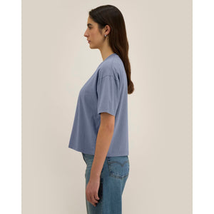 T Shirt Donna Boxy Garment Dyed Stella Nova Vintage - personalizzabile con logo