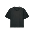 T Shirt Donna Boxy Garment Dyed Stella Nova Vintage nero / XS - personalizzabile con logo