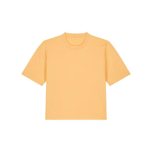 T Shirt Donna Boxy Stella Nova arancione / XS - personalizzabile con logo
