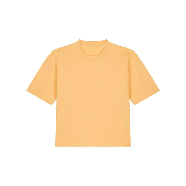 T Shirt Donna Boxy Stella Nova arancione / XS - personalizzabile con logo