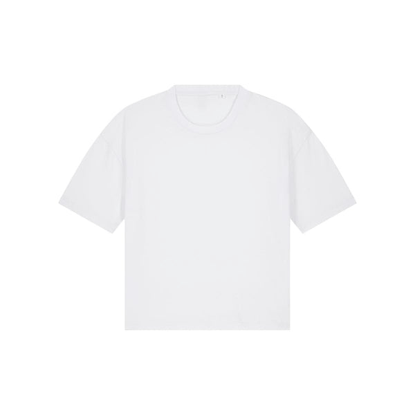 T Shirt Donna Boxy Stella Nova bianco / XS - personalizzabile con logo