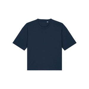 T Shirt Donna Boxy Stella Nova blu navy / XS - personalizzabile con logo