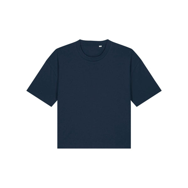 T Shirt Donna Boxy Stella Nova blu navy / XS - personalizzabile con logo
