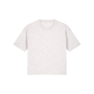 T Shirt Donna Boxy Stella Nova grigio / XS - personalizzabile con logo