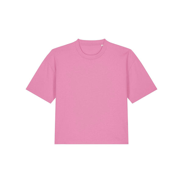 T Shirt Donna Boxy Stella Nova rosa / XS - personalizzabile con logo