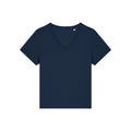 T Shirt Donna Con Scollo A V Stella Isla blu navy / XS - personalizzabile con logo