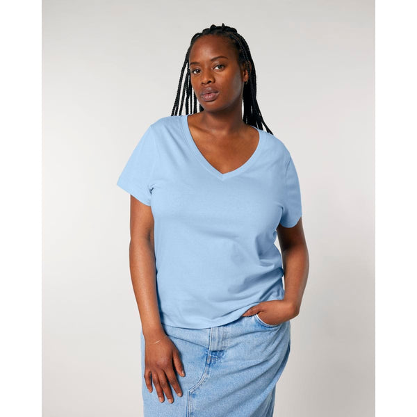 T Shirt Donna Con Scollo A V Stella Isla - personalizzabile con logo