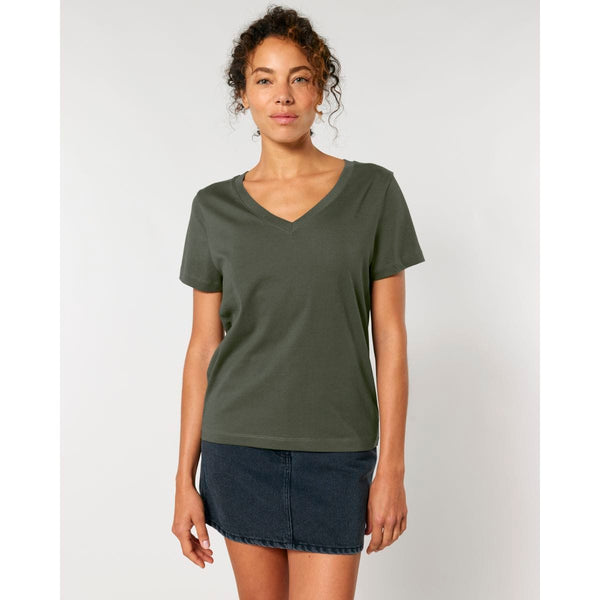 T Shirt Donna Con Scollo A V Stella Isla - personalizzabile con logo