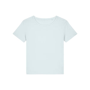 T Shirt Donna Con Scollo Tondo Ampio Stella Serena azzurro / XS - personalizzabile con logo