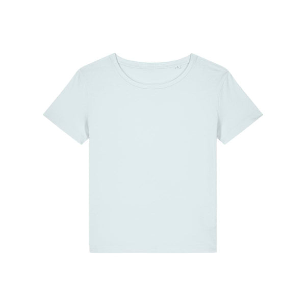 T Shirt Donna Con Scollo Tondo Ampio Stella Serena azzurro / XS - personalizzabile con logo