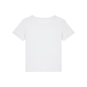 T Shirt Donna Con Scollo Tondo Ampio Stella Serena bianco / XS - personalizzabile con logo