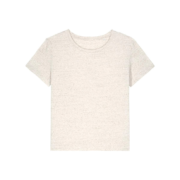 T Shirt Donna Con Scollo Tondo Ampio Stella Serena eco heather / XS - personalizzabile con logo