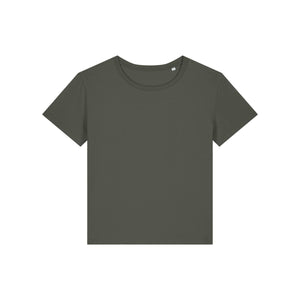 T Shirt Donna Con Scollo Tondo Ampio Stella Serena kaki / XS - personalizzabile con logo