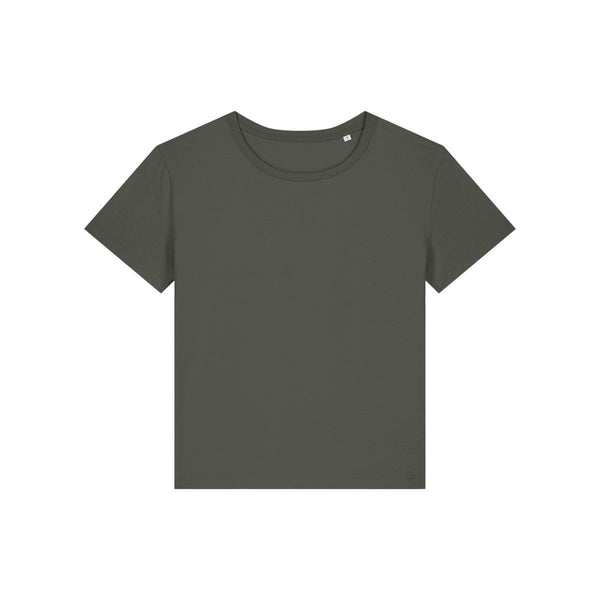 T Shirt Donna Con Scollo Tondo Ampio Stella Serena kaki / XS - personalizzabile con logo