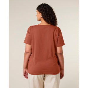 T Shirt Donna Con Scollo Tondo Ampio Stella Serena - personalizzabile con logo