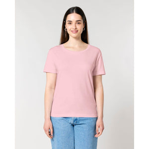 T Shirt Donna Con Scollo Tondo Ampio Stella Serena - personalizzabile con logo