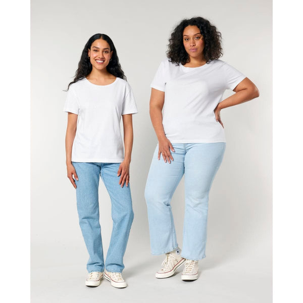 T Shirt Donna Con Scollo Tondo Ampio Stella Serena - personalizzabile con logo