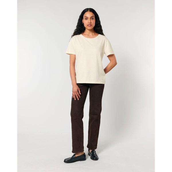 T Shirt Donna Con Scollo Tondo Ampio Stella Serena - personalizzabile con logo