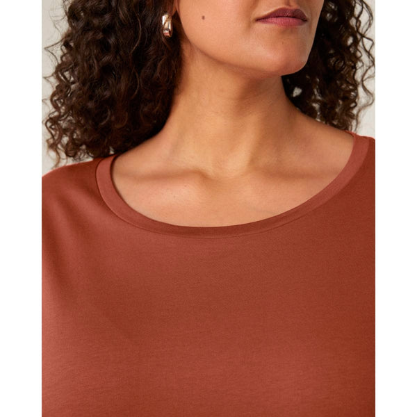 T Shirt Donna Con Scollo Tondo Ampio Stella Serena - personalizzabile con logo