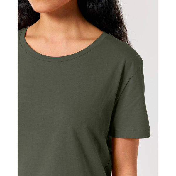 T Shirt Donna Con Scollo Tondo Ampio Stella Serena - personalizzabile con logo