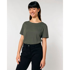 T Shirt Donna Con Scollo Tondo Ampio Stella Serena - personalizzabile con logo