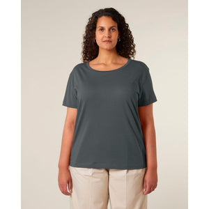 T Shirt Donna Con Scollo Tondo Ampio Stella Serena - personalizzabile con logo