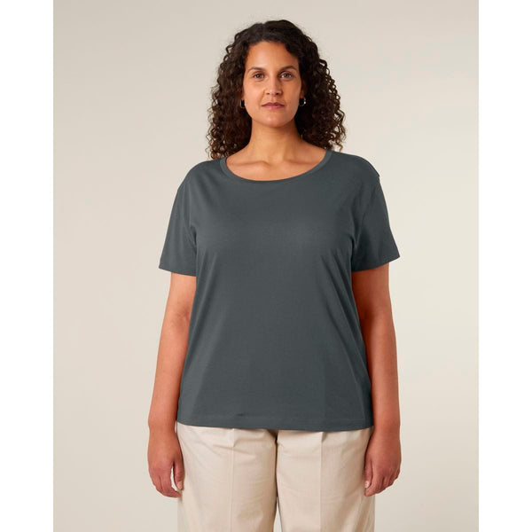 T Shirt Donna Con Scollo Tondo Ampio Stella Serena - personalizzabile con logo